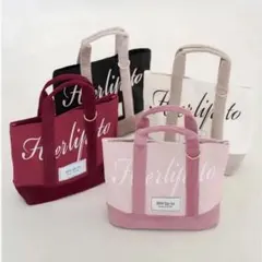 Herlipto mini tote ルミネ限定トートバッグ 　Pink HLT Mini Toteルミネ新宿限定Herliptoミニトートバッグ ピンク - メルカリ