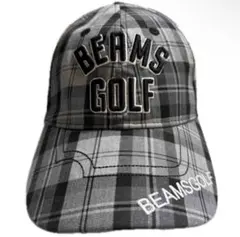 ビームスゴルフ BEAMS GOLFツアーチェックキャップ グレーチェック