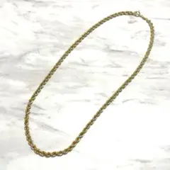 COSMOGOLD バイカラー　ネックレス　縄状　ねじれのサムネイル