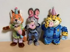 ニック・ジュディ・クロウハウザー ぬいぐるみキーホルダー 10周年