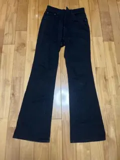 ハイウエストフレアパンツ　ブラック