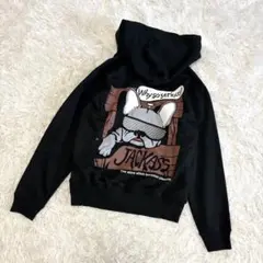 United Athle フルジップパーカー プリント 裏起毛 M フーディー