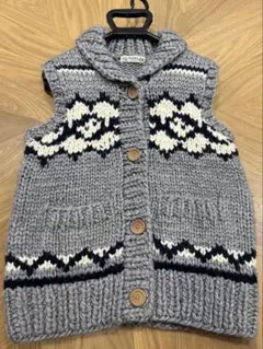 BEAMS HEART ビームス ニットベスト グレーのサムネイル