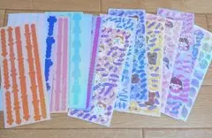 シールまとめ売り　コラージュ　リボン　ホログラム加工　キラキラ　韓国風