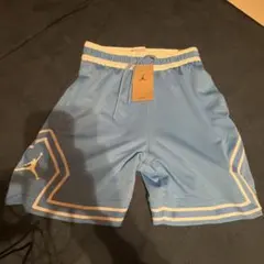 新品希少Jordan 刺繍バスケットボールパンツ ライトブルー S7月 - メルカリ
