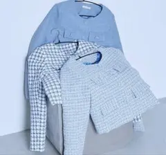 本日限定価格‼︎BLUE×PALANG TWEEDBOLDJACKETペールブルー