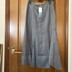 ★新品タグ付★soffitto★リネンヘリンボーンマーメイド変形スカート