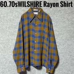 60.70's Vintage WILSHIRE Rayon Shirt
