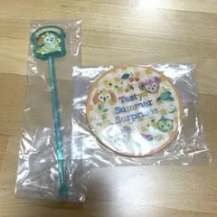 【新品未使用】ダッフィー フレンズ スーベニア マドラーとコースターのセット