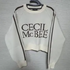 CECI McBEE アイボリー クロップドセーター