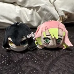 鬼滅の刃　エクストラ寝そべりキーチェーンマスコット　伊黒小芭内　甘露寺蜜璃