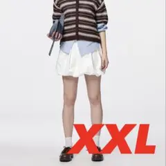 【美品】GU バブルヘムミニスカート XXL