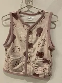 miffy うさぎ柄 ベスト 110cm