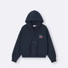 【新品未使用】ヘビーウェイトスウェットショートパーカSanrioネイビー