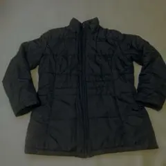 ブラック中綿コート