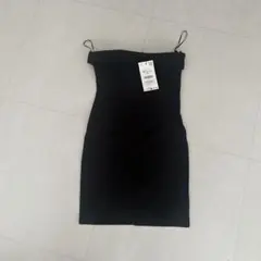 【即日発送】ZARA ストラップレス　インターロックワンピース　タイトミニ　M