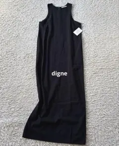 新品タグ付き　digne cut off one piece ブラック　黒　0