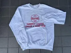 ホワイト ロゴプリント スウェット トレーナー　Ｍ