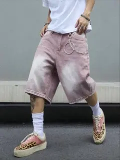 デニムハーフパンツ