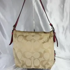 COACH 54349コーチ シグネチャー キャンバス ベージュ ショルダー