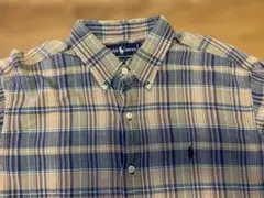 POLO RALPH LAUREN ラルフローレンチェック柄ボタンダウンシャツＬ