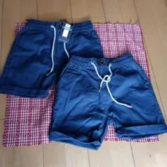 ネイビー 半ズボン ２枚セット