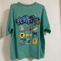 ELEMENT グラフィックプリント Tシャツ メンズＬ　刺繍