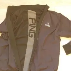 冬用ゴルフウェア メンズ PING フルジップ ニットブルゾン リバーシブル