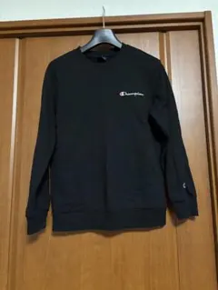Champion ブラック 長袖トレーナー