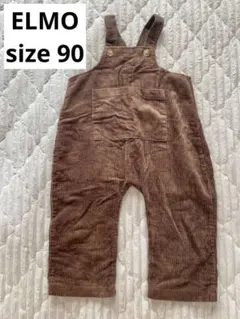 ELMO コーデュロイ オーバーオール　サロペット　ブラウン　茶色　90 キッズ
