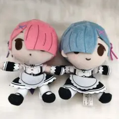 レム ラム ぬいぐるみ キーホルダー