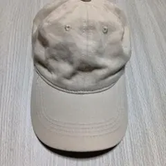 無地 コットン キャップ ベージュ