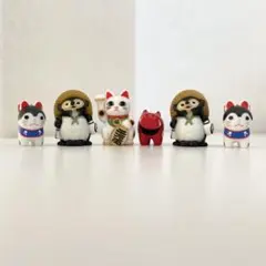 入浴玉 伝統的な縁起物 フィギュア バスボール 6体セット