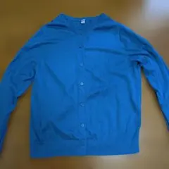 UNIQLO 長袖 カーディガン ブルー L ユニクロ