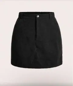 ブラック コーデュロイ タイトスカート