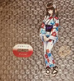アマカノ2 黒姫結灯 オーロラアクリルキーホルダー コラボカフェ限定