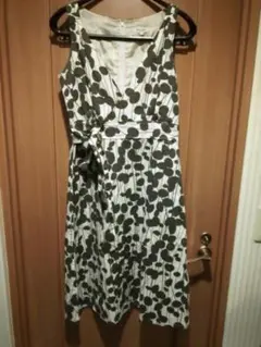 Rope Picnic　巻きデザイン　リネンブレンド　ワンピース