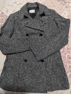 ツイードテーラードジャケット ブラック・ホワイト