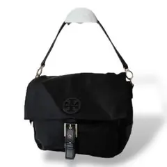 美品　トリーバーチ　ショルダーバッグ　ペリー　ナイロン　斜め掛け　腕掛け　黒