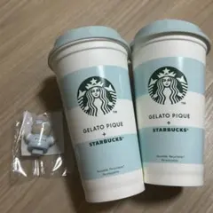 スタバジェラートピケ　リューザブルカップ２個とベアリスタ１個