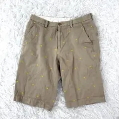 SHIPS シップス ハーフパンツ S ベージュ ドット刺繍 メンズのサムネイル