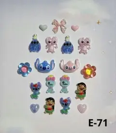 ネイルパーツ　スティッチ&エンジェル　E-71