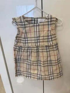 ［美品］BURBERRY チェック柄ワンピース 18M