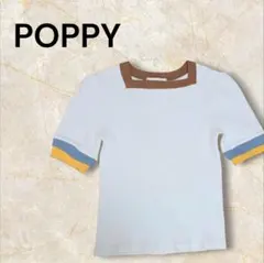 poppy】半袖 ニット あさぎーにょ - メルカリ
