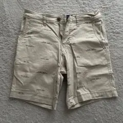 【美品】アメリカンイーグル　ベージュ プリント ショートパンツ