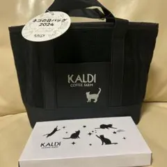 カルディ　ネコの日バック　ネコプレート