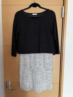 a.V.V standard 七分袖ひざ丈ワンピース