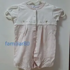 ☆値下げ☆ familiar 半袖 カバーオール 80 女の子
