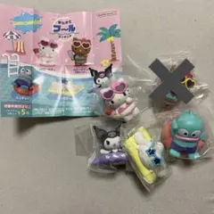 476 サンリオキャラクターズ　みんなでプールフィギュア　セミコンプリート