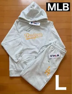 新品　MLB ドジャース　裏起毛パーカー　スウェット　パンツ　セットアップ　L